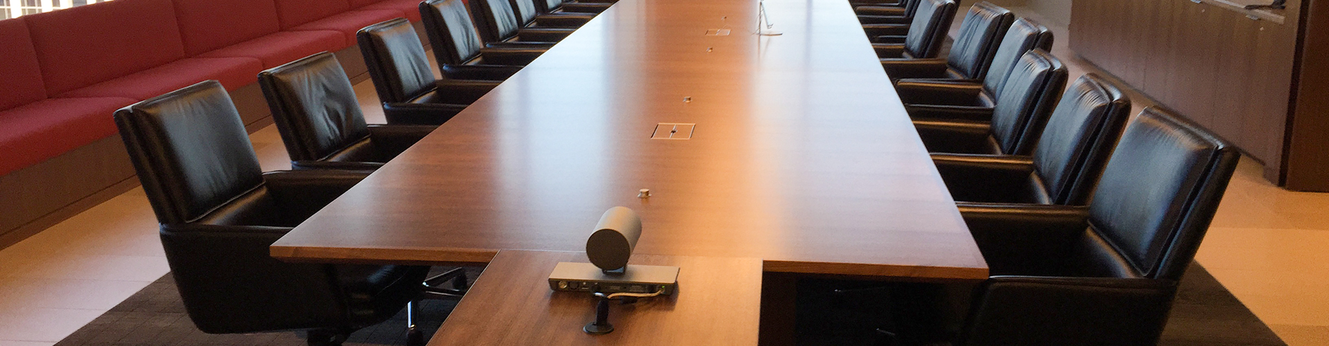 Boardroom table and chairs