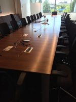 Boardroom desk and chairs